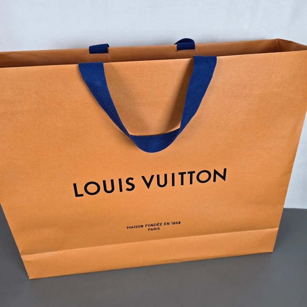 Louis Vuitton Large Magnetic Gift Box Shopping Bag & Dust Bag Set Only